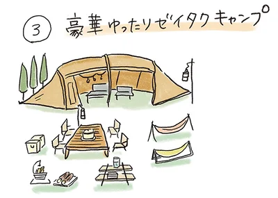 豪華ゆったゼイタクキャンプ