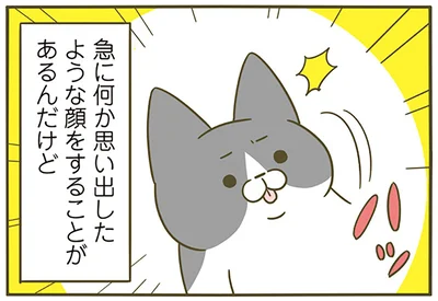 急に何か思い出したような顔をすることがあるんだけど