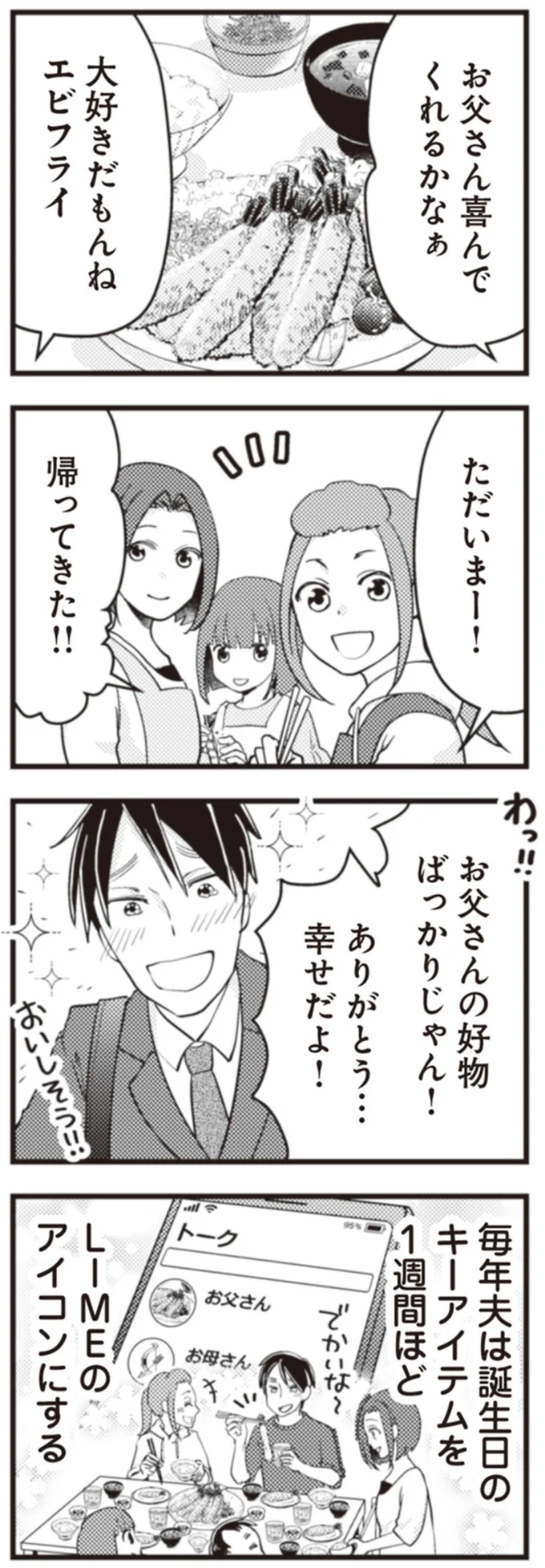 お父さんの好物ばっかりじゃん！