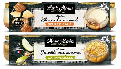 マリーモランの塩バターキャラメルとキャラメリゼアップルonクランブル