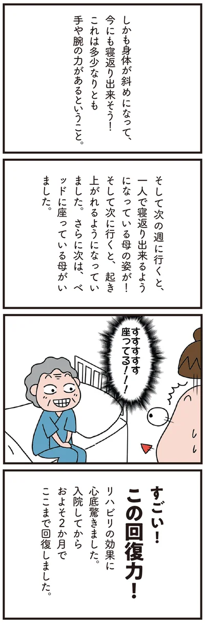 すごい！この回復力！