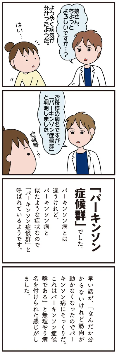 ようやく病気が分かったようだ