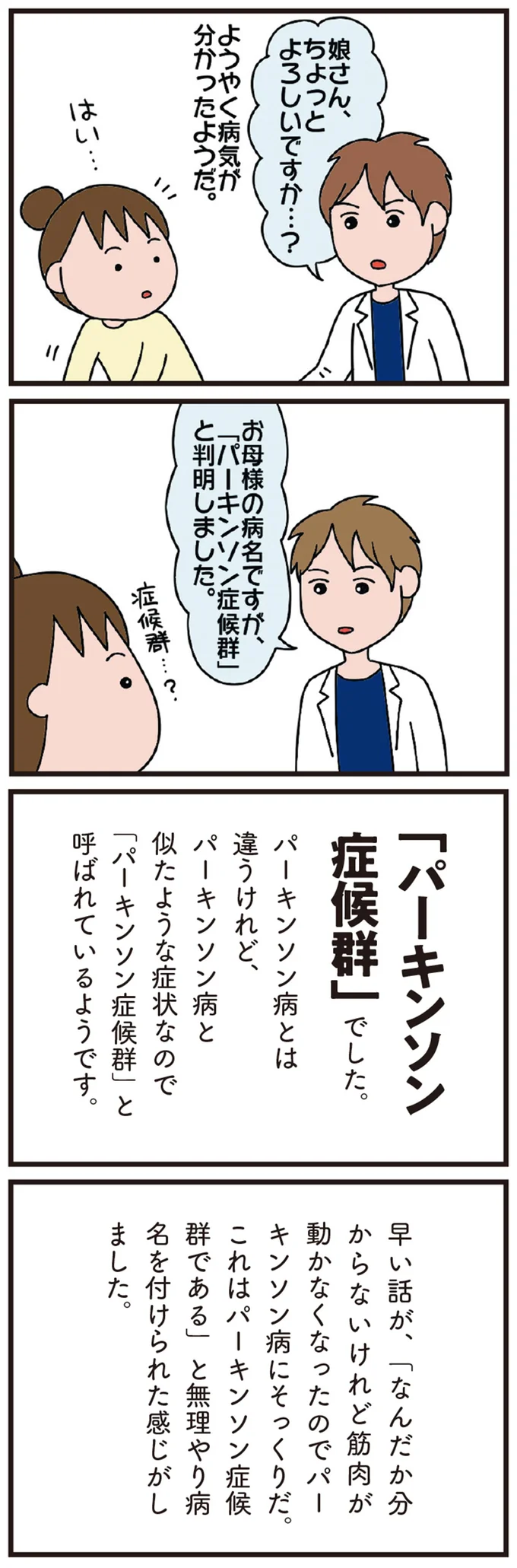 ようやく病気が分かったようだ