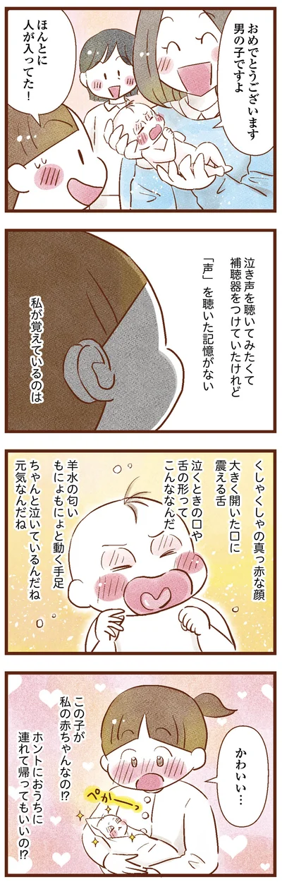 補聴器をつけていたけど