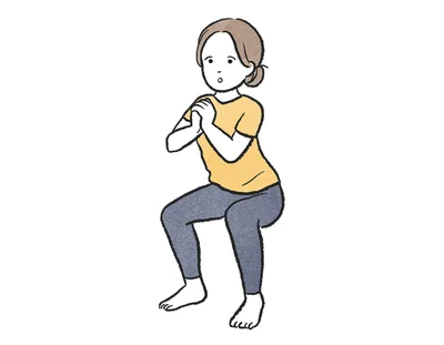 早朝散歩やおうちスクワットで筋肉を刺激