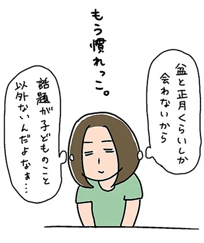 盆と正月くらいしか会わないから
