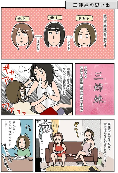 三姉妹の長女です