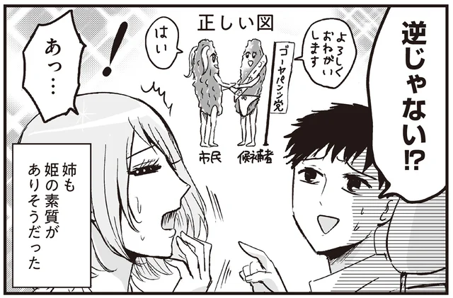 プリンセスな母のもとに生まれた姉も姫の素質が？ 選挙立候補者と出会ったときの話／プリンセスお母さん2（8）