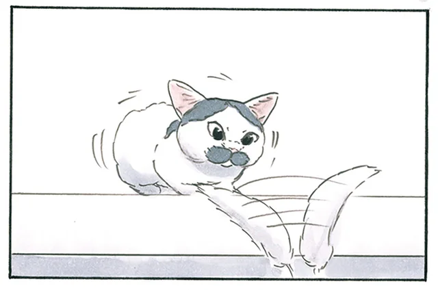 猫じゃらしは気になるけど動かない。猫に来てほしい飼い主の足掻き／拾い猫のモチャ8（4）