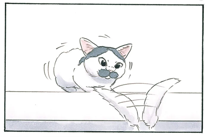 猫じゃらしは気になるけど動かない。猫に来てほしい飼い主の足掻き／拾い猫のモチャ8（4）