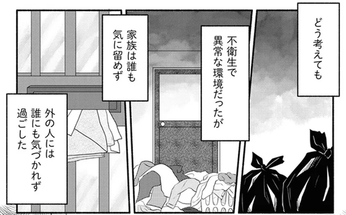 服とゴミの山だらけで荒れ放題…でもこれが我が家の普通／家族、辞めてもいいですか？（4）