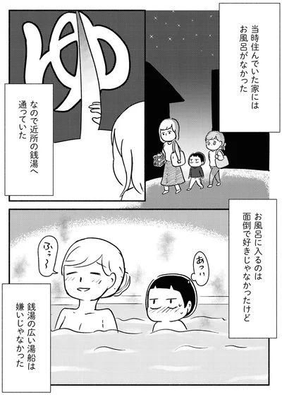 近所の銭湯へ通っていた