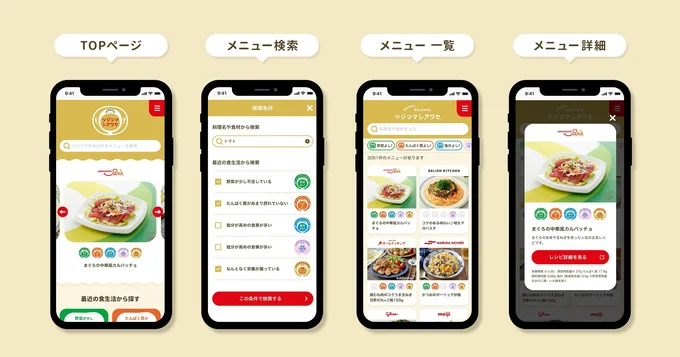 ツジツマアワセメニューを検索できるポータルサイトもチェック