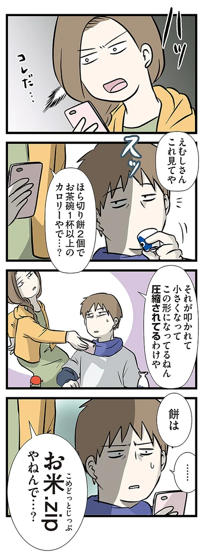 餅は　お米.zipやねんで…？