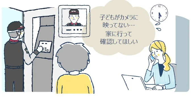 自宅に駆け付け