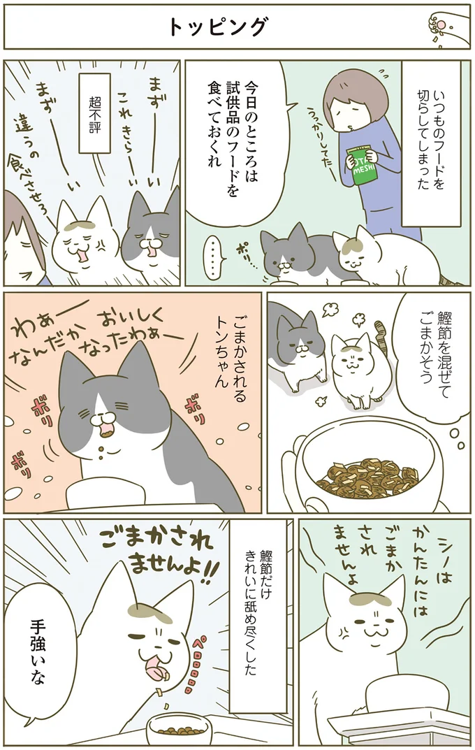 いつものフードを切らしてしまった