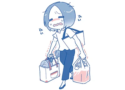 買い物袋を持つのがしんどい！