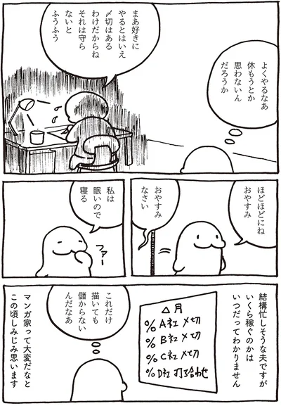 これだけ描いても儲からないんだなあ