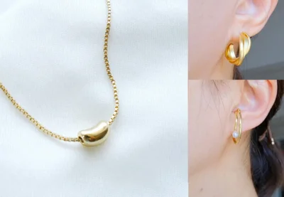 ブラック、白Tシャツなど、ベーシックなトップスにアクセサリーがあるだけで見違えます！