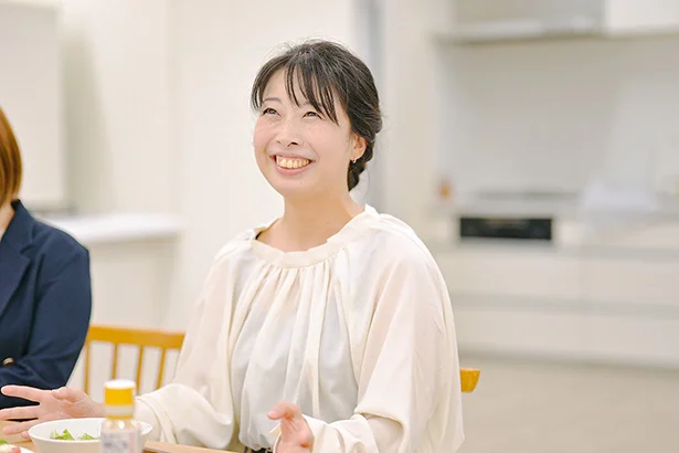 「子どもはドレッシングがかかっているところを狙って食べるのですが、これなら気にせずに「食べてね」って言えます」と、宮嶋さん