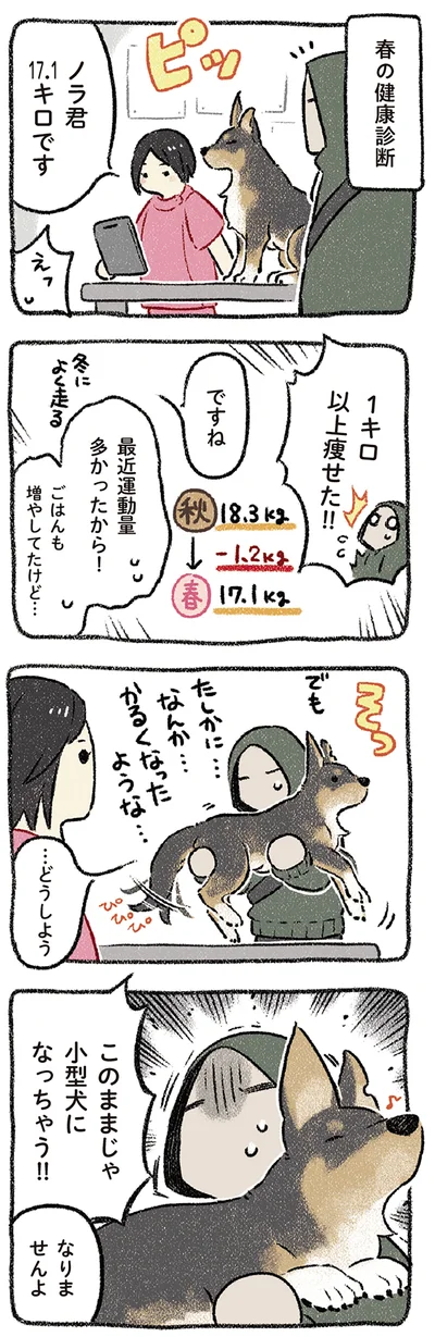このままじゃ小型犬になっちゃう!!