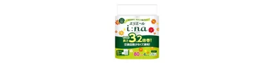 エリエール i：na (イーナ) トイレットティシュー 3.2倍巻
