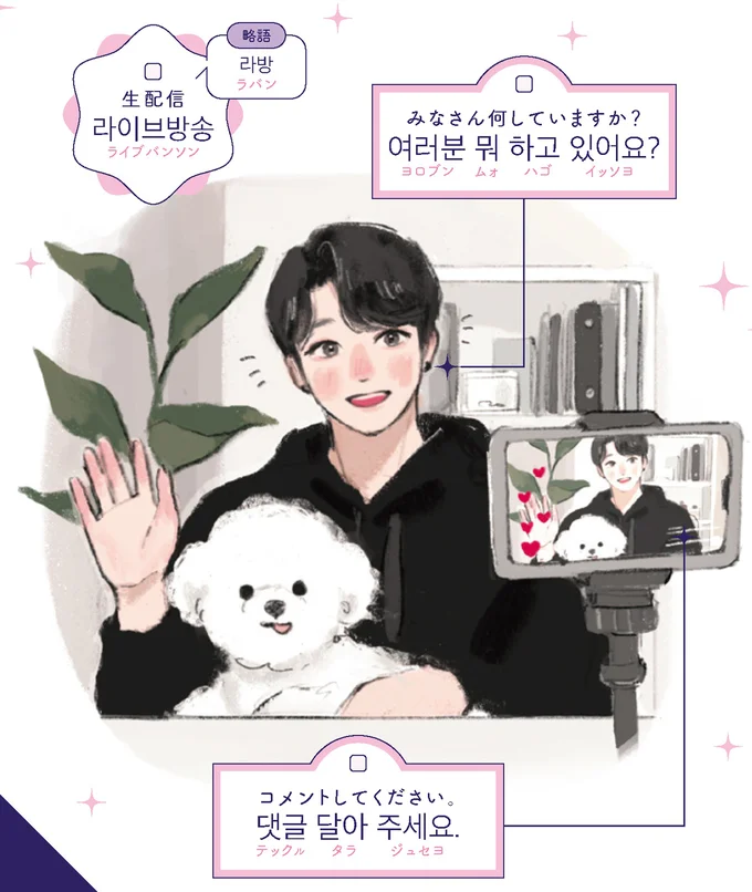 『推し活に必ず役立つ　ぴったり韓国語』より
