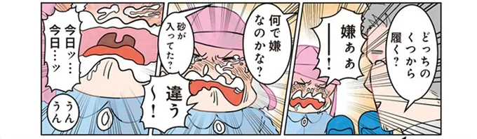 くつを履くのが嫌と泣き叫ぶ園児。色が嫌?砂が入ってた?履かない理由は一体!?