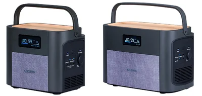 左から、ポータブル電源 600W（BPS-6L）とポータブル電源 1200W（BPS-12L）