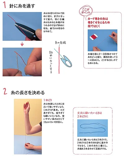 針に糸を通す。それだけのことでも差がでます