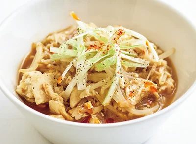 食べ応え十分！ 野菜の水分だけで作る「ダイエット担々スープ」