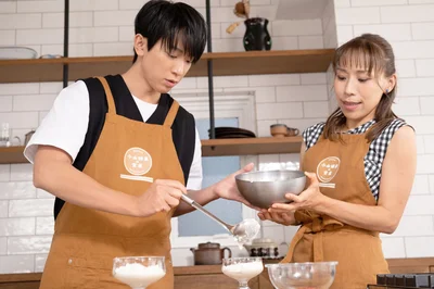 おうちで作るからこそのボリューム感に小山さんはビックリ