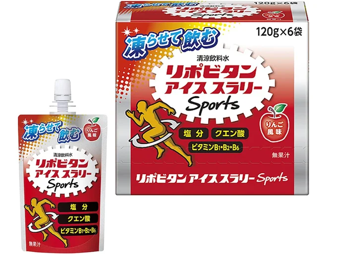 大正製薬 リポビタンアイススラリー Sports りんご風味 120g×6個 クエン酸 ビタミンB群配合