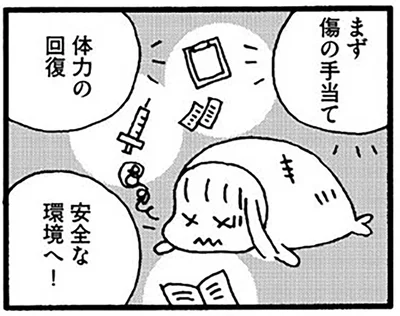 まず傷の手当て