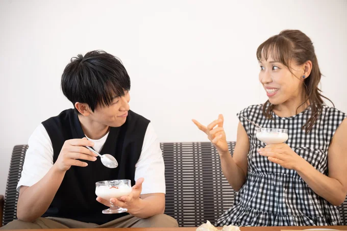 みきママさんの「杏仁豆腐屋さんになる夢」を初めて聞いて小山さんは笑顔