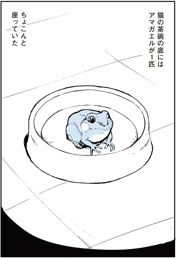 ちょこんと座っていた