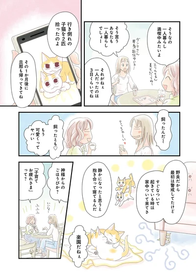 行き倒れの子猫を2匹拾ったのよ