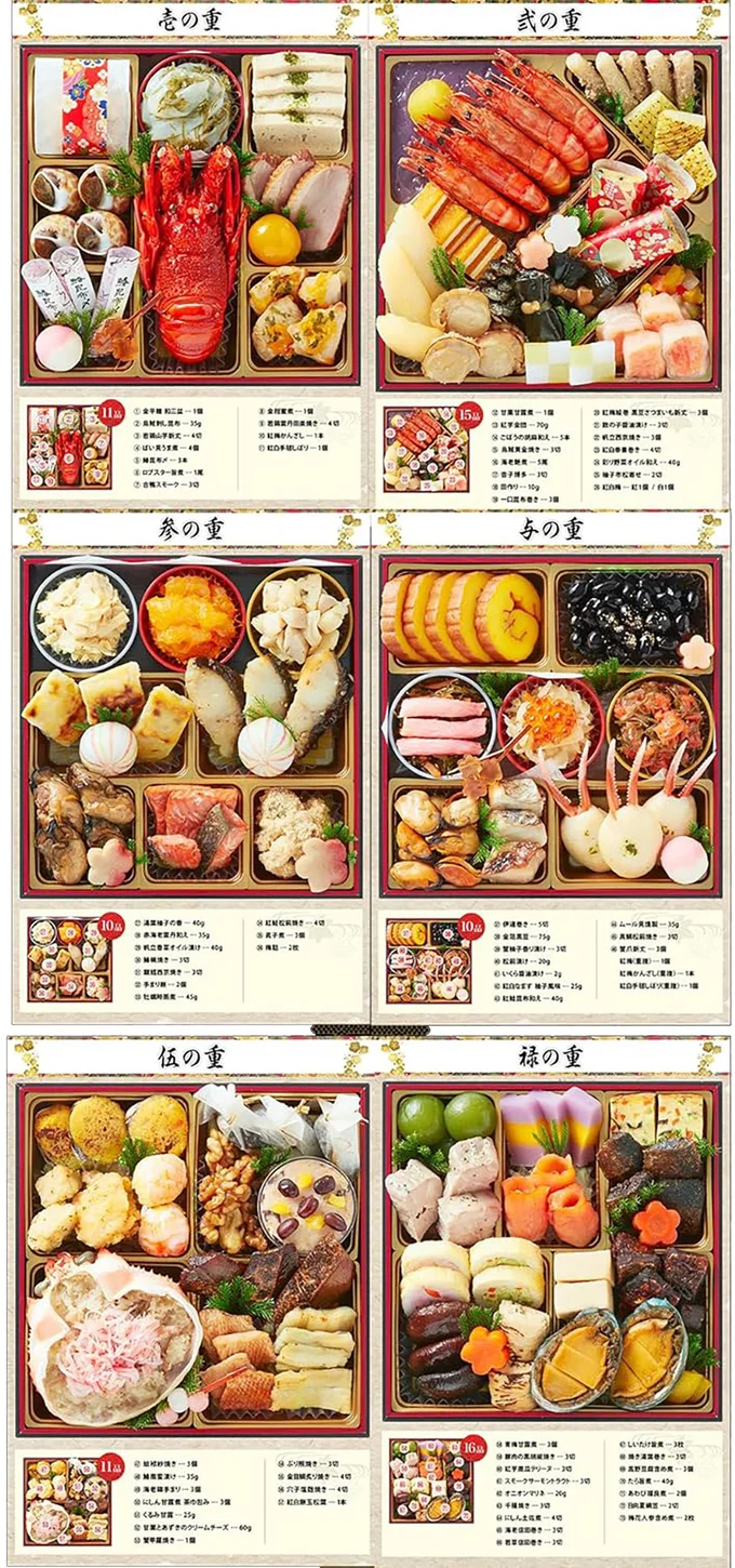 おせち 解凍不要 冷蔵 盛付済】京都祇園 料亭「岩元」監修六段重 極 桜大福付き [六段重 73品目 約7～8人前]