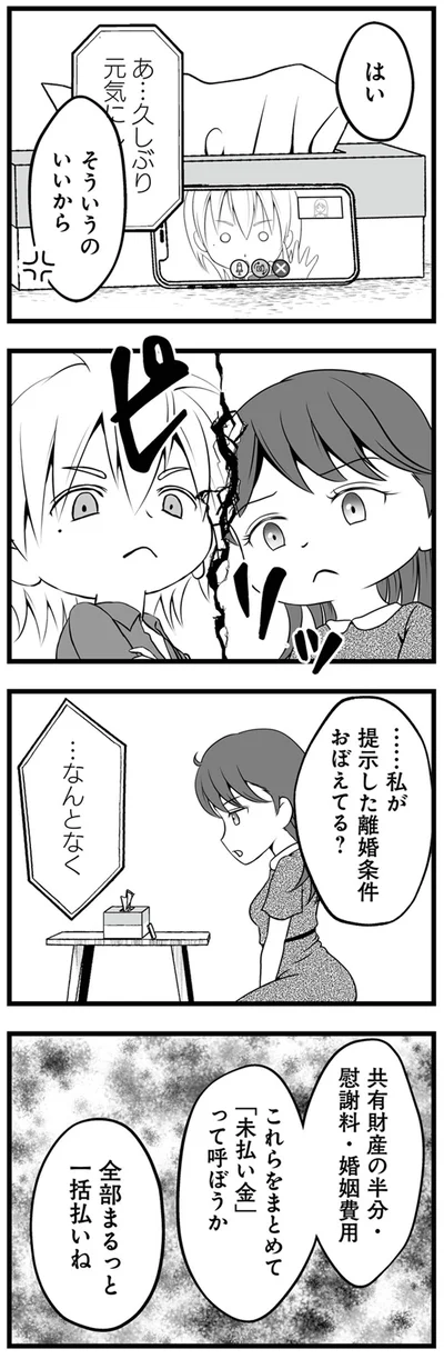 私が提示した離婚条件おぼえてる？