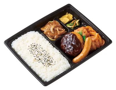 スポーツ弁当 から揚＆デミメンチ（620円）