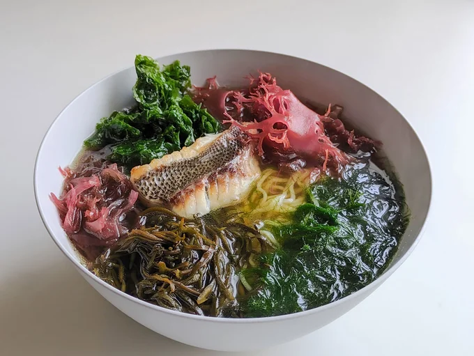 シーベジタブル　海藻と旬魚のラーメン 1,801円