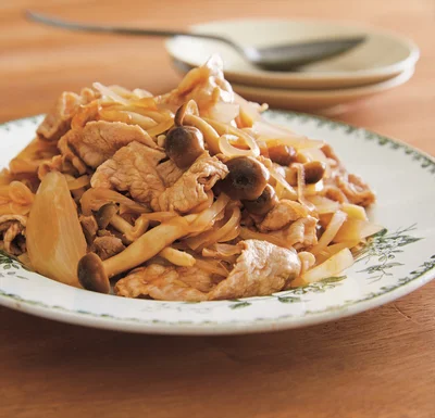 ゆでてあえるだけだから簡単！「豚肉としめじのBBQマリネ」