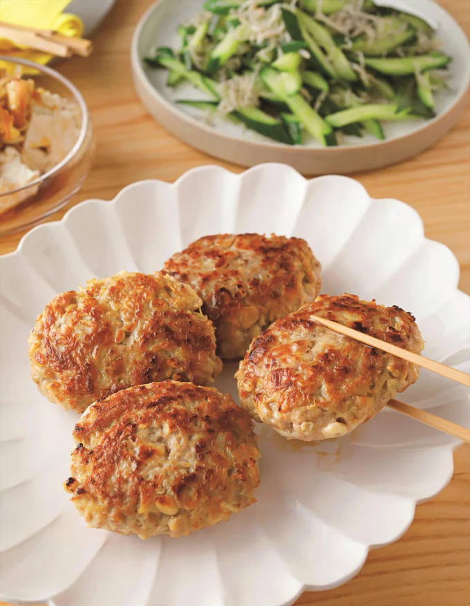 えのきのプチプチ食感がアクセント「えのき入り豚つくね」