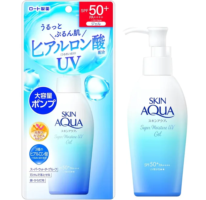 スキンアクア 50+ スーパーモイスチャージェル ポンプ 140g