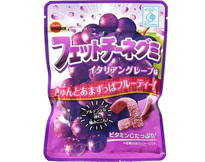 ブルボン フェットチーネグミイタリアングレープ味 50g