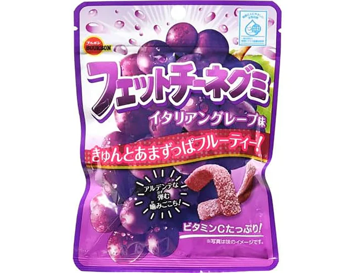 ブルボン フェットチーネグミイタリアングレープ味 50g