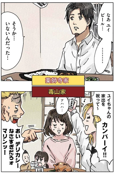 ユイちゃんの家出を祝って～