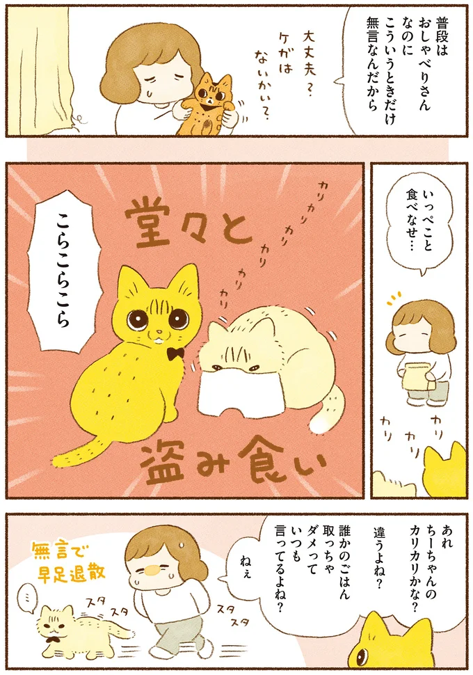 堂々と盗み食い