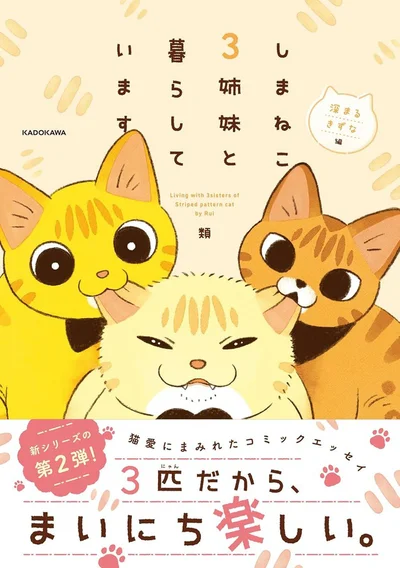 3匹(にゃん)だから、まいにち楽しい！『しまねこ3姉妹と暮らしています 深まるきずな編』