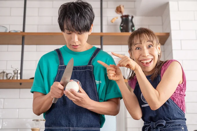 「俺が教わらずに切ってるだけで成長でしょ?」と小山さん。みきママさん「確かに!」